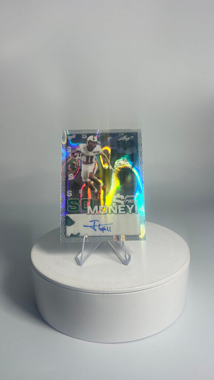 2025 Leaf Metal So Money! - Javon Tracy AUTO #/15 Lava Silver SM-JT3