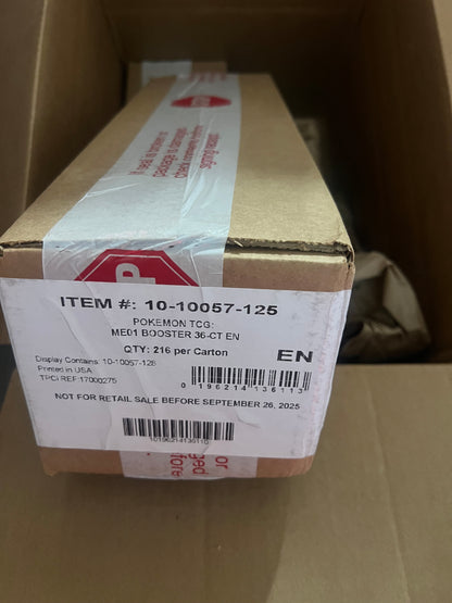 Pokemon TCG Mega Evolution 6 BOX REGULAR BOOSTER BOX CASE Sealed