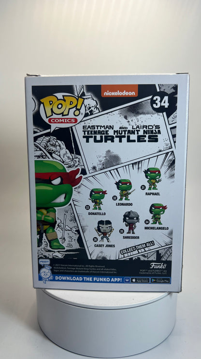Funko Pop Comics Teenage Mutant Ninja Turtles Michelangelo PX Exclusive Chase 34