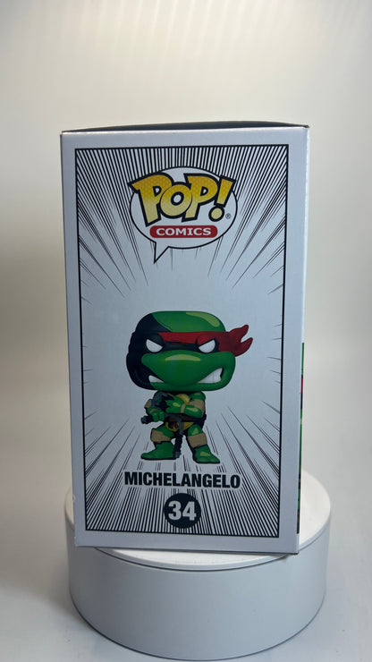 Funko Pop Comics Teenage Mutant Ninja Turtles Michelangelo PX Exclusive Chase 34