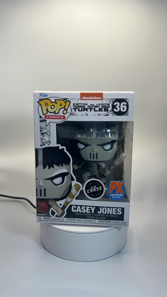 Funko Pop! Comics TMNT Casey Jones PX Vinyl Figure B&W Chase 36