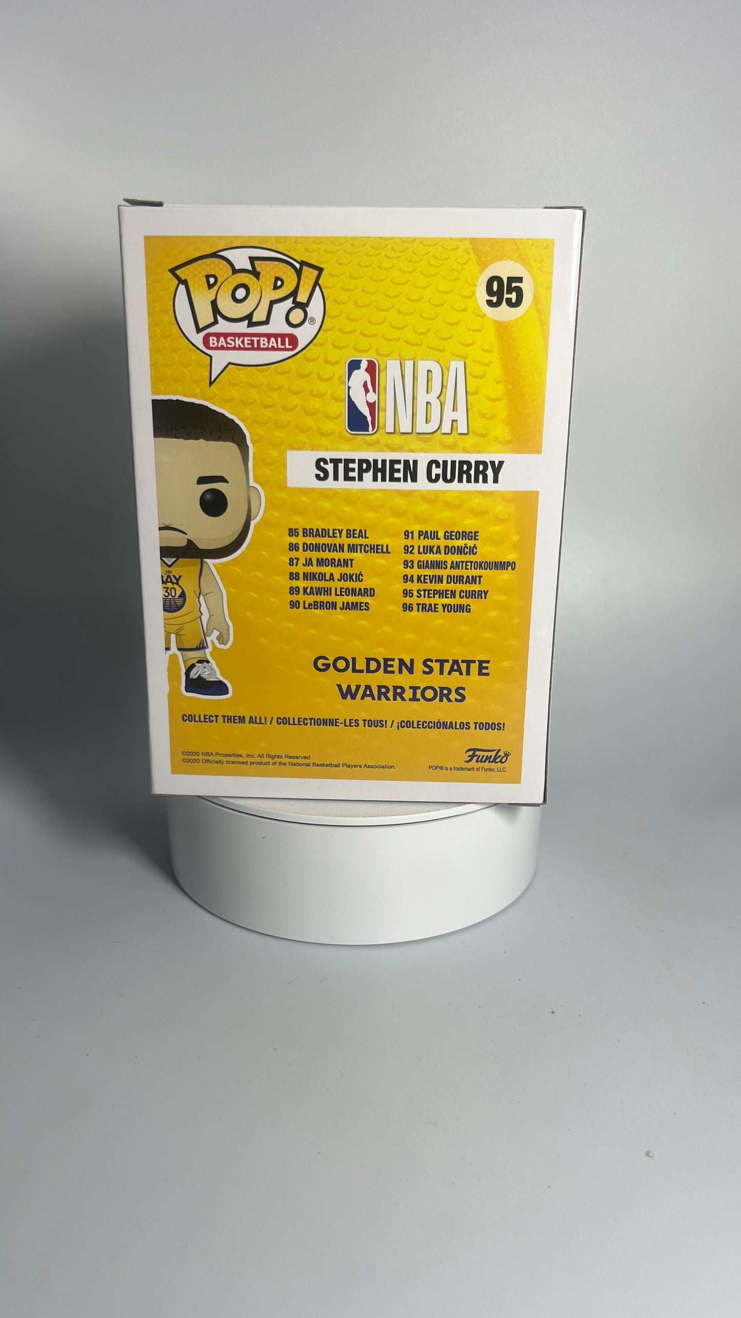 Funko Pop Basketball Golden State Warriors Stephen Curry 95