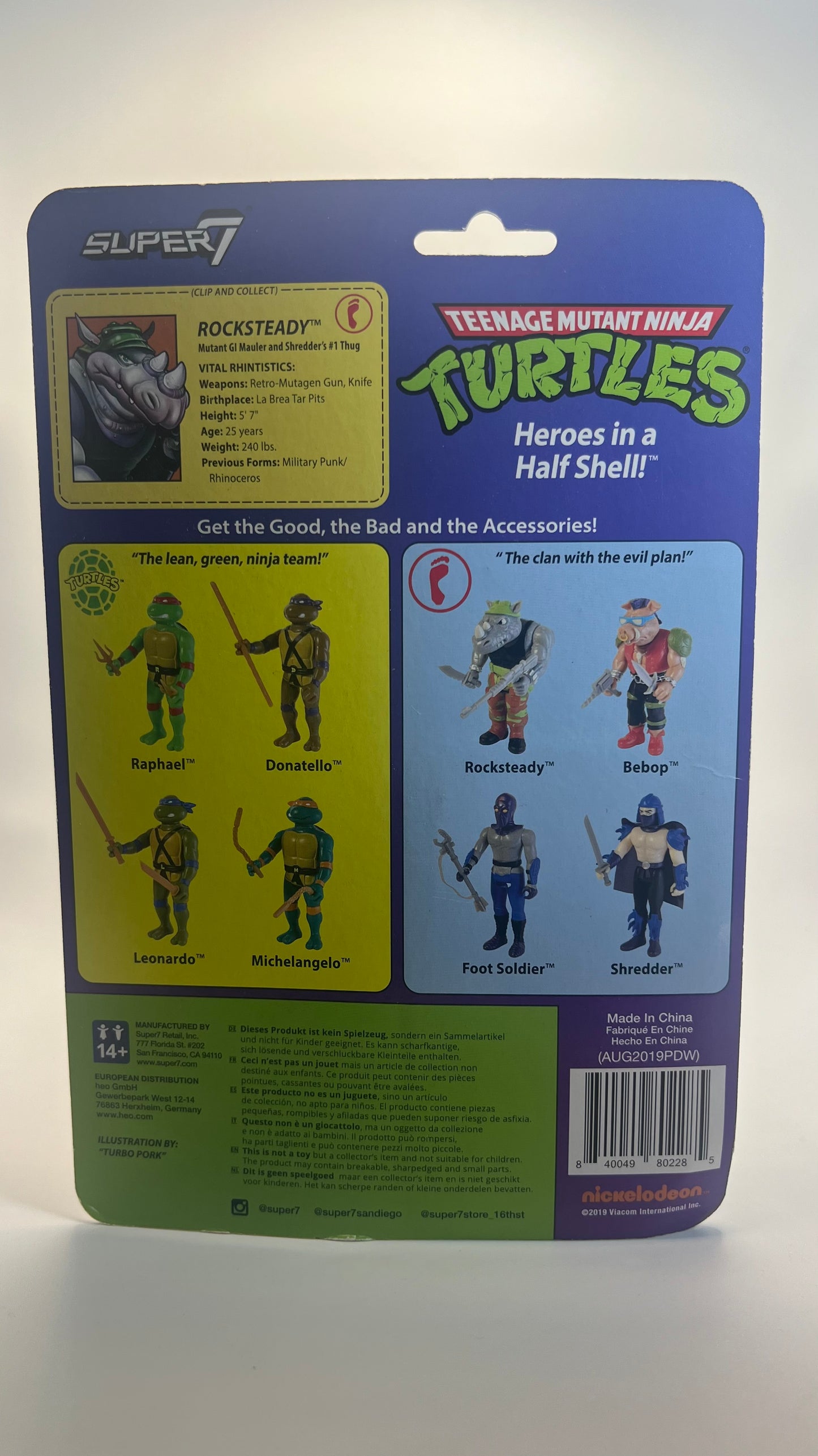 Super 7 Teenage Mutant Ninja Turtles RockSteady