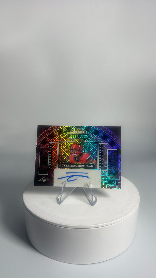 2025 Leaf Metal Draft Bound - Tetaiora Mcmillen AUTO 1/1 Mojo Galaxy DB-TMM