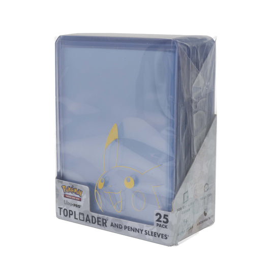 Ultra Pro 3x4 Top Loader & Soft Sleeve Combo - Pokemon Pikachu (25ct)
