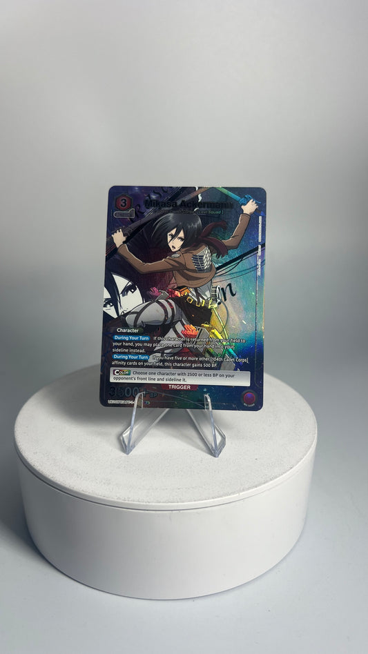 Union Arena UE10BT: Attack on Titan Mikasa Ackermann (088) (R*) UE10BT/AOT-1-088 Rare 1-Star