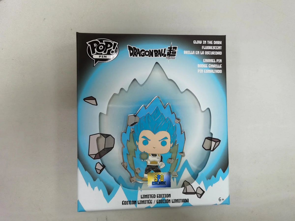 Funko Pop Pin Blue Saiyan Vegeta SPO Exclusive (GITD)