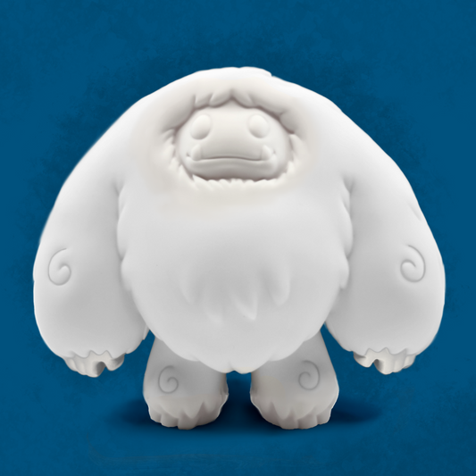 Abominable Toys Chomp - All White Blank Edition