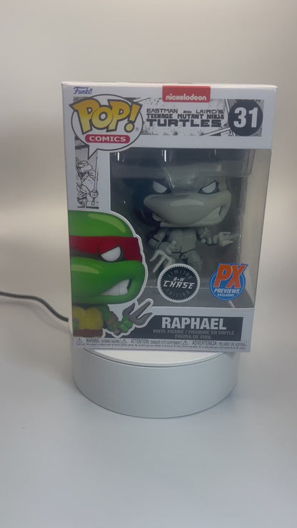 Funko Pop! Comics TMNT Raphael PX Vinyl Figure B&W Chase 31