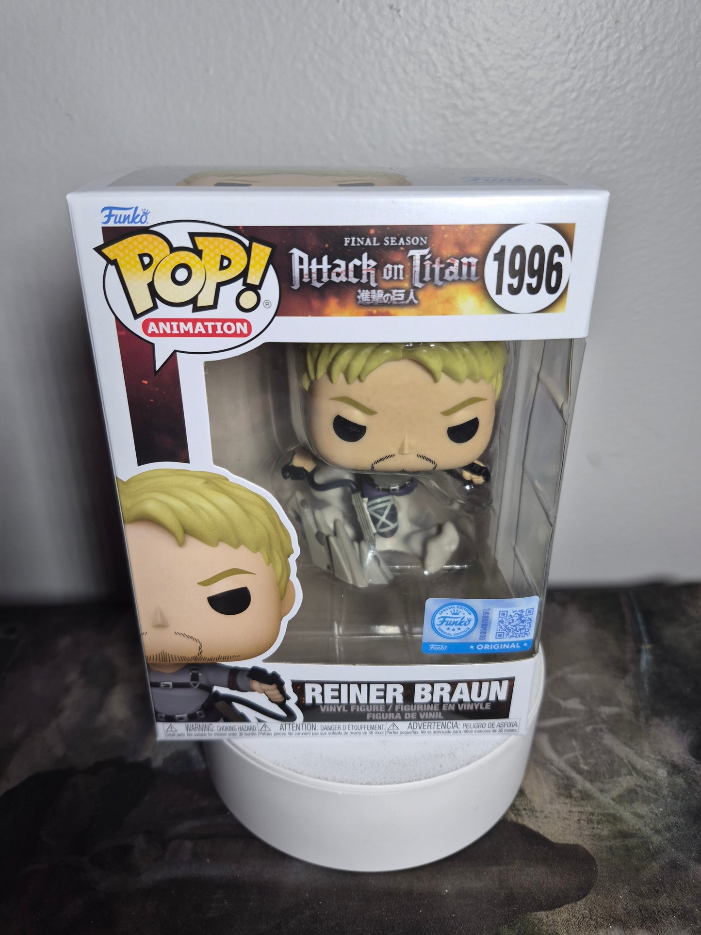 Funko Pop Attack On Titan Reiner Braun 1996